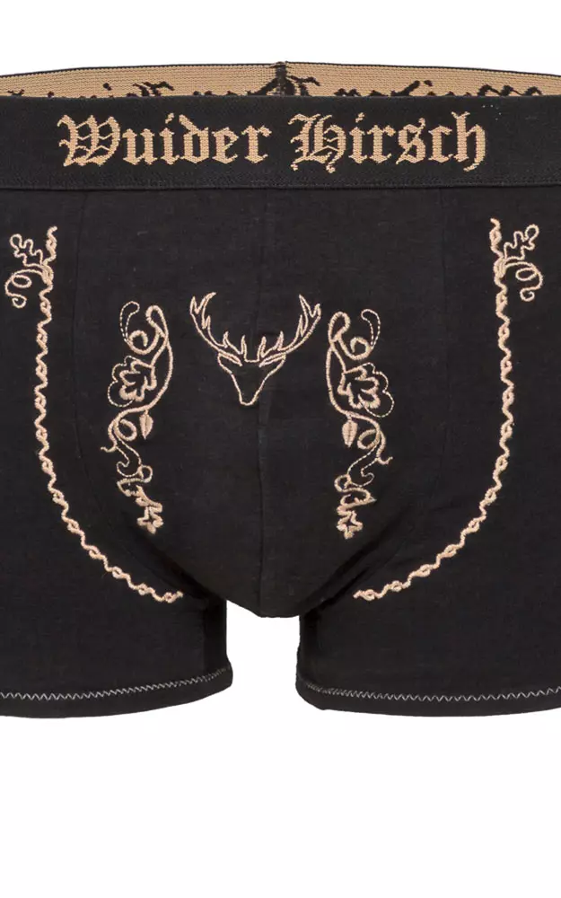 Unterhose Wuider Hirsch, schwarz